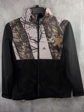 Title: Kings River Mossy Oak Camo Softshell Fleece-Lined Jacket - Size Medium

​